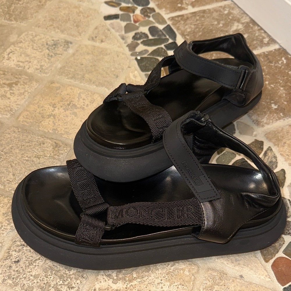 Black Moncler Sandals Size 41 Womans - Picture 5 of 6